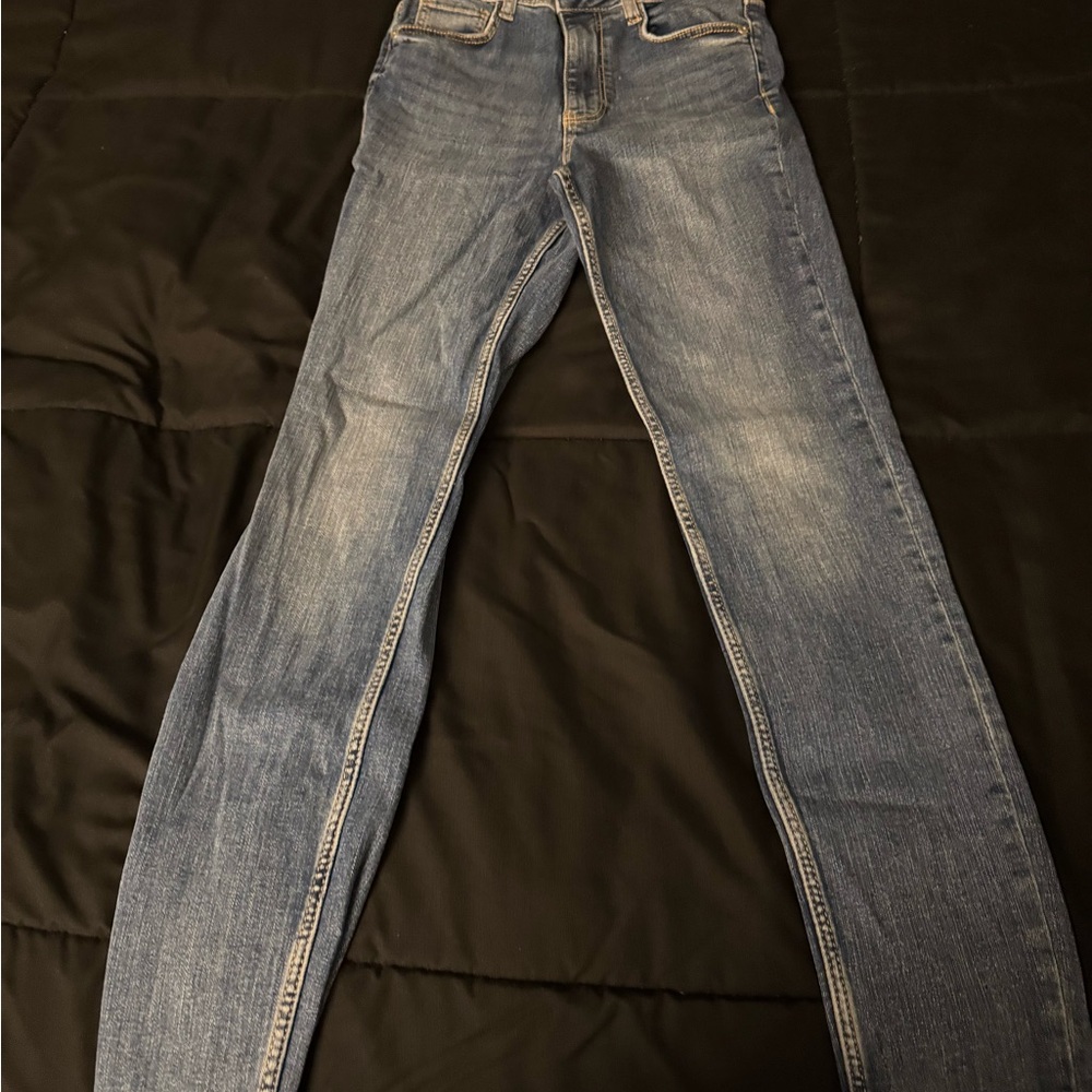 Zara Indigo Denim Trousers